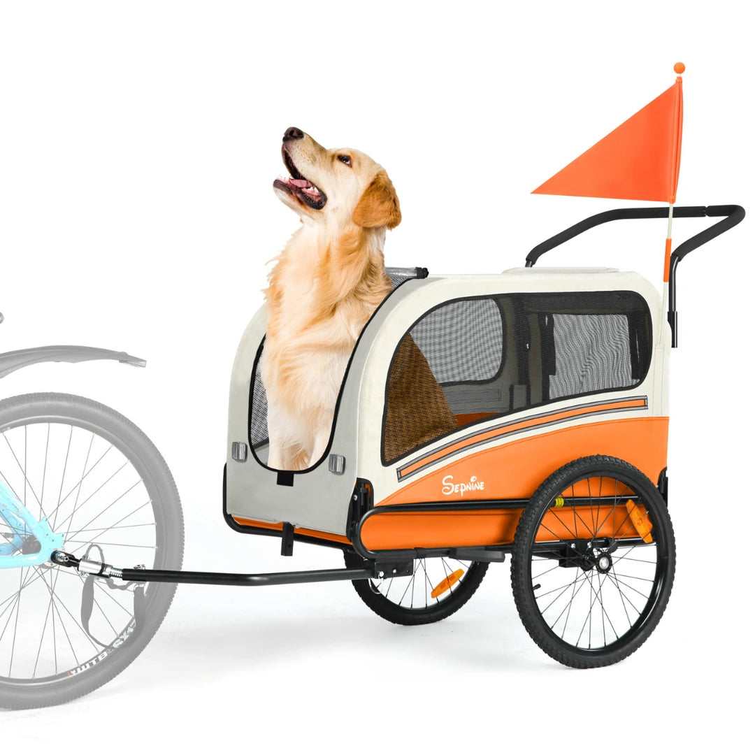 Färg av Apelsin Stor Cykelvagn - Djurslottet