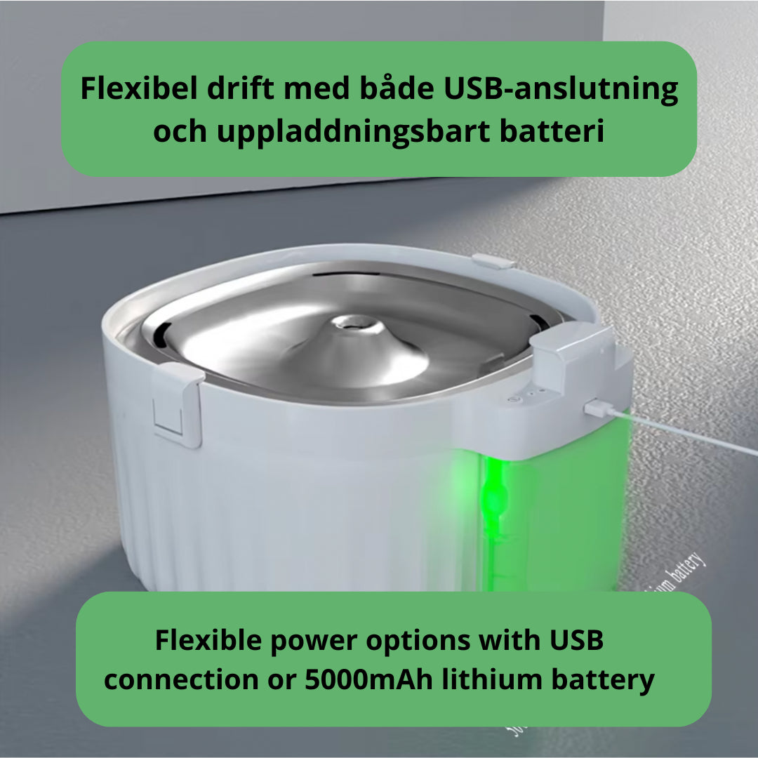 Detixy trådlös vattenfontän - Djurslottet