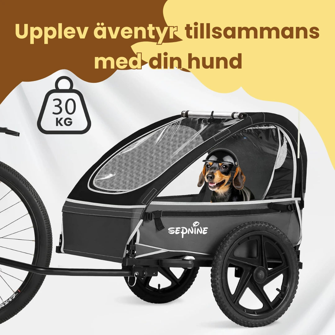 Hopfällbar Cykelvagn Upplev äventyr tillsammans - Djurslottet