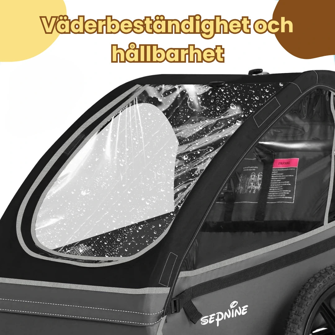 Hopfällbar Cykelvagn Väderbeständighet  - Djurslottet