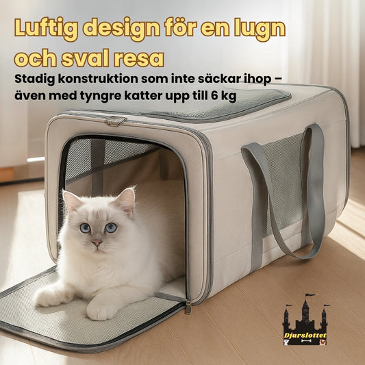 Rullväska för husdjur Luftig design för en lugn och sval resa - Djurslottet