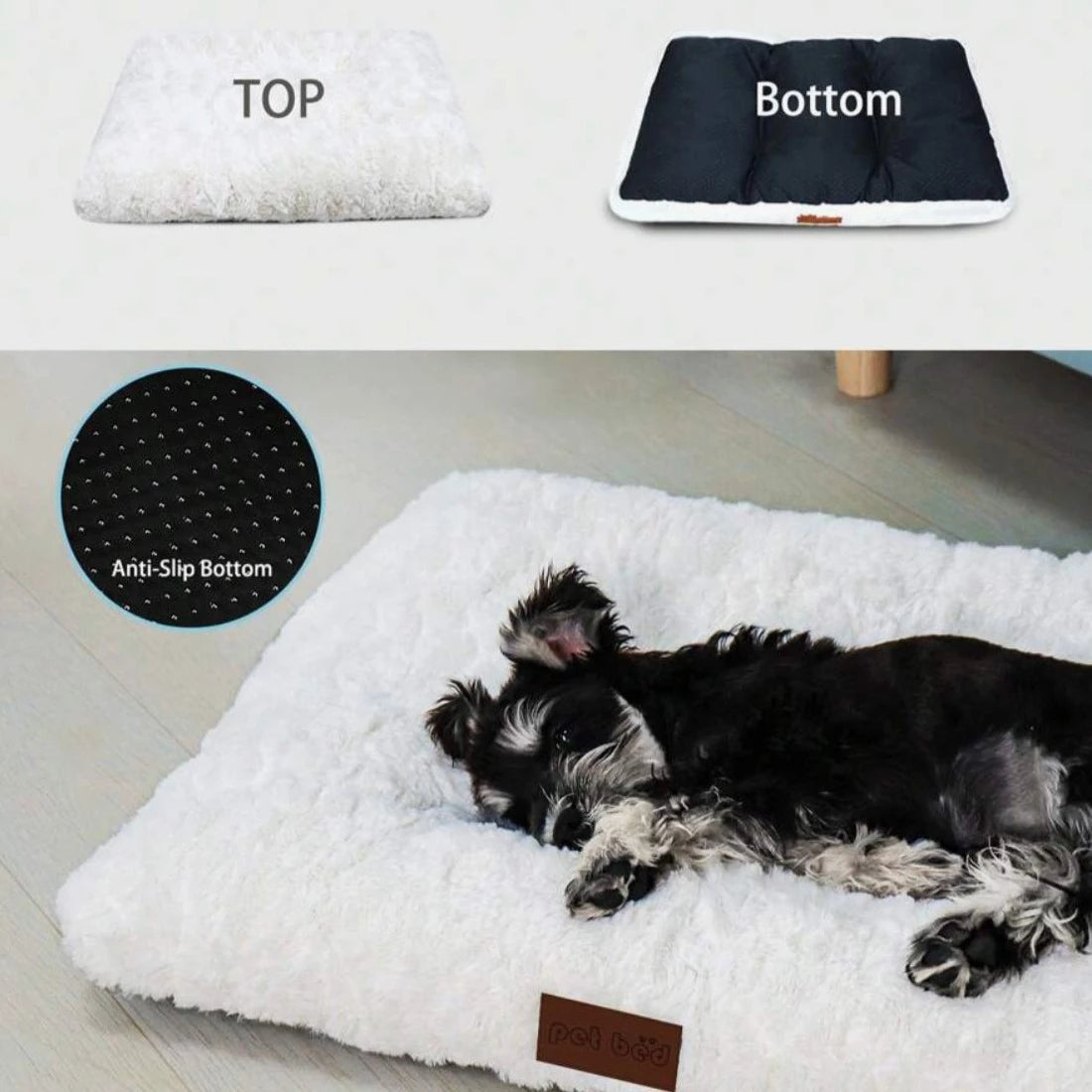 Fluffig Hundbädd,
Hundbädd Tvättbar, CozyCloud Fluffig djurbädd - Djurslottet