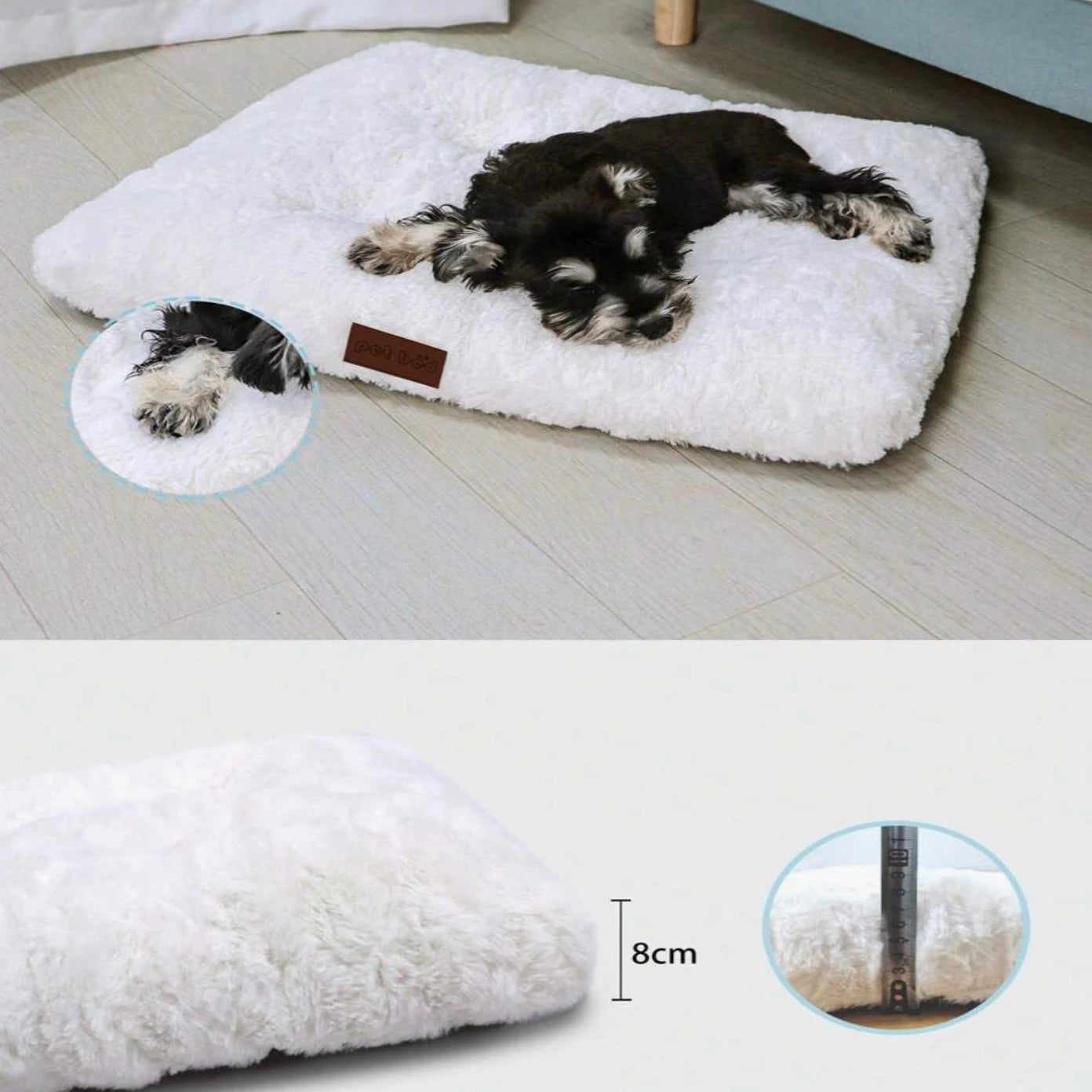 Fluffig Hundbädd,
Hundbädd Tvättbar, CozyCloud Fluffig djurbädd - Djurslottet