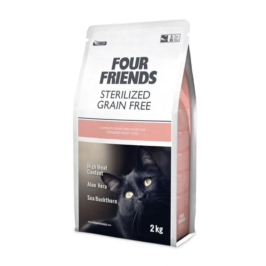 FourFriends Cat Sterilized Grain Free - Djurslottet