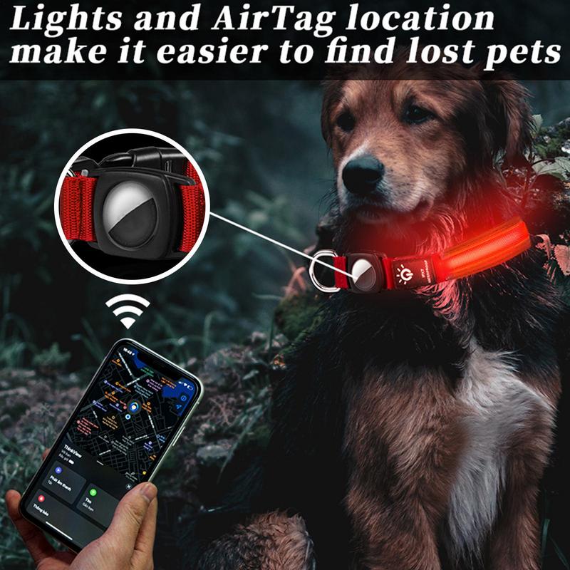 Airtag Halsband Katt,
Airtag Hundhalsband, Lysande Airtag halsband För hundar- Djurslottet