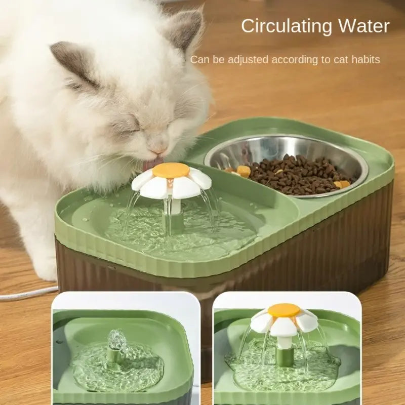 MealStream Vattenfontän med Matskål - Djurslottet