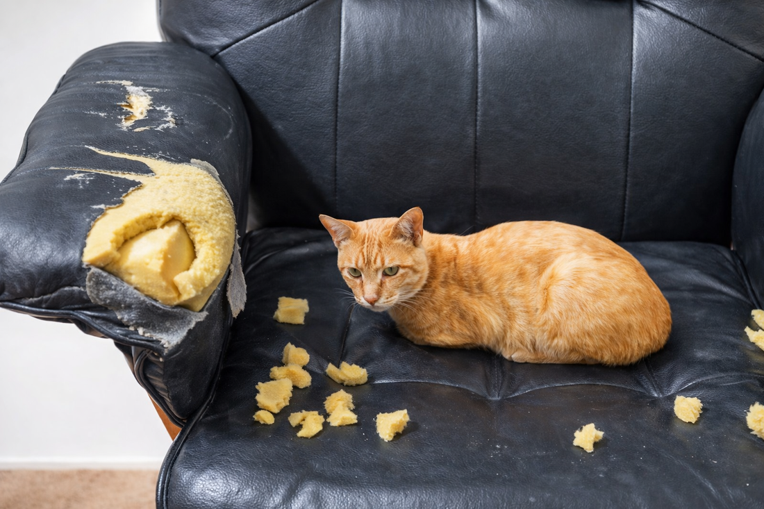 Så skyddar du dina möbler från kattens klösande
