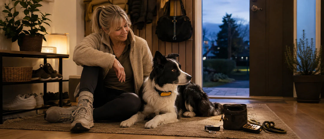 Äldre hundägare planerar nästa steg när hunden skäller trots träning - Djurslottet