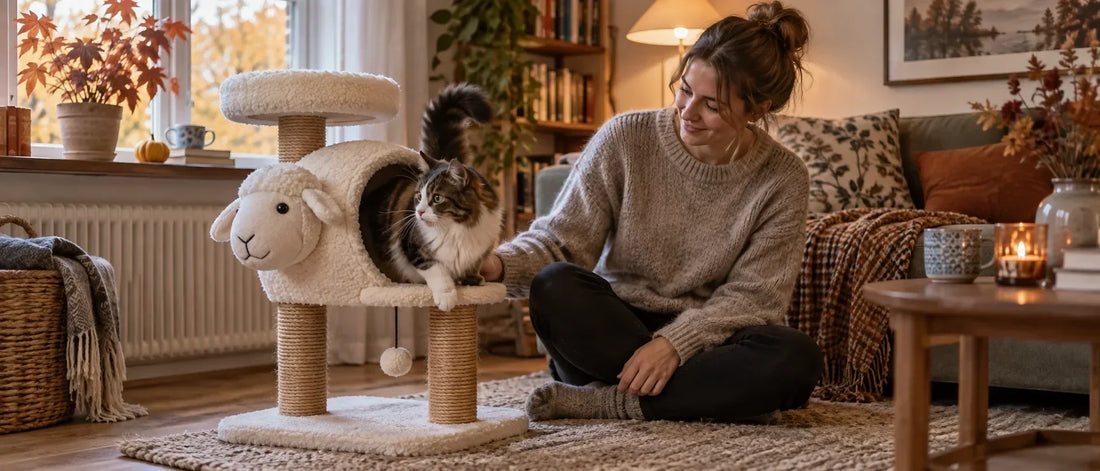 Klösträd med tunnel: välj storlek och plats för din katt - Djurslottet