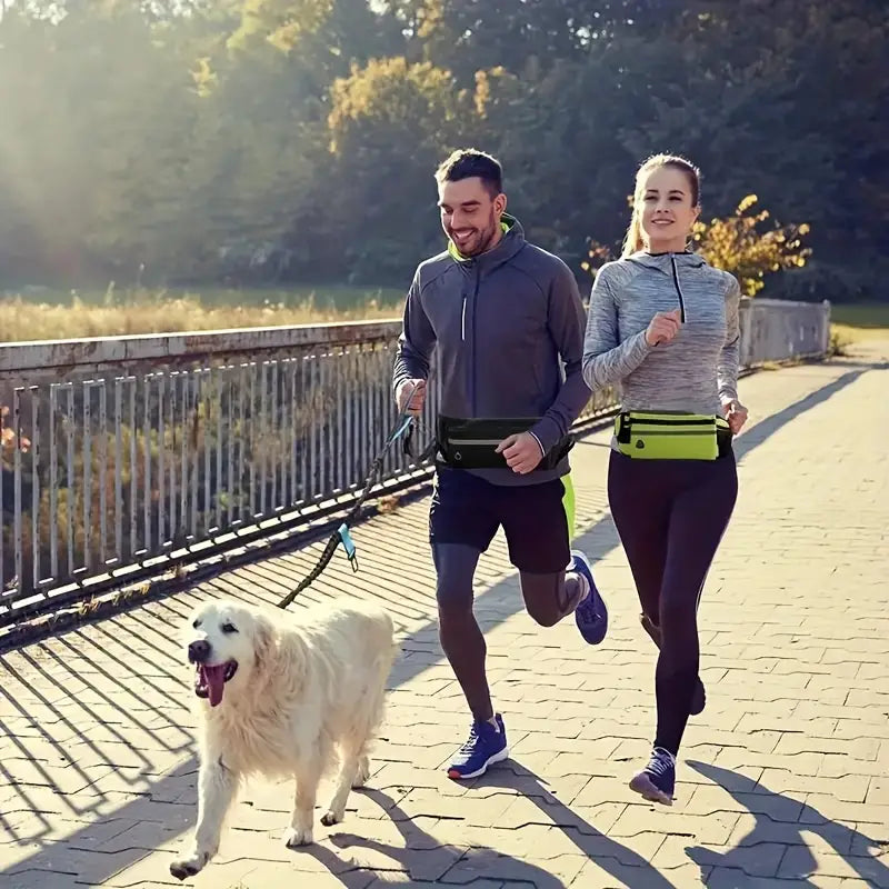Jogga med din hund med rätt utrusning (midjeväska & midjebälte för hundar) - Djurslottet