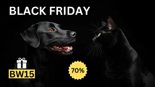 Black friday 2025 på hund och kattartiklar upp till 70% rabatt - Djurslottet