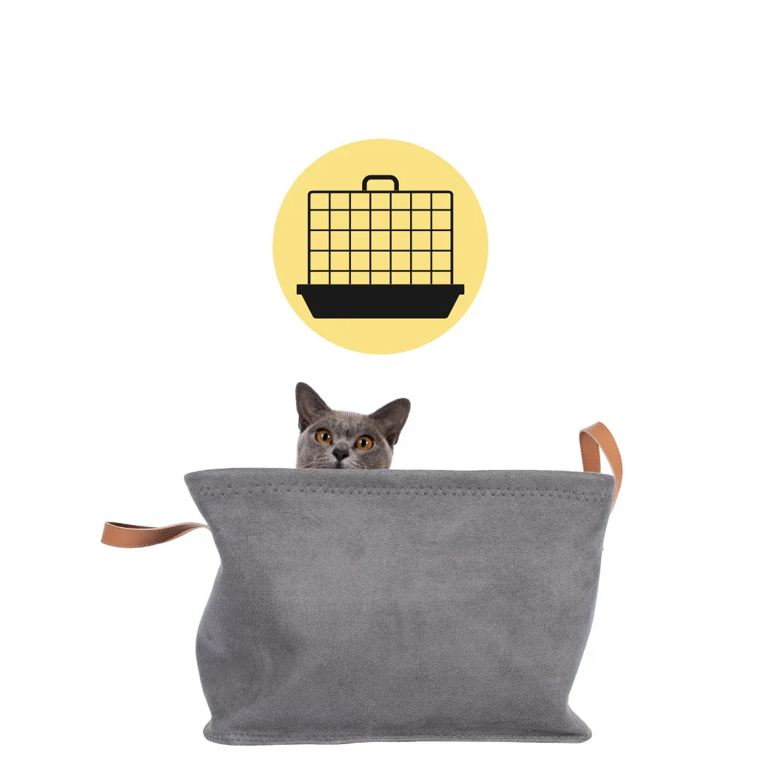 Kattburar & tansportväskor & kattnät & grindar hos Djurslottet