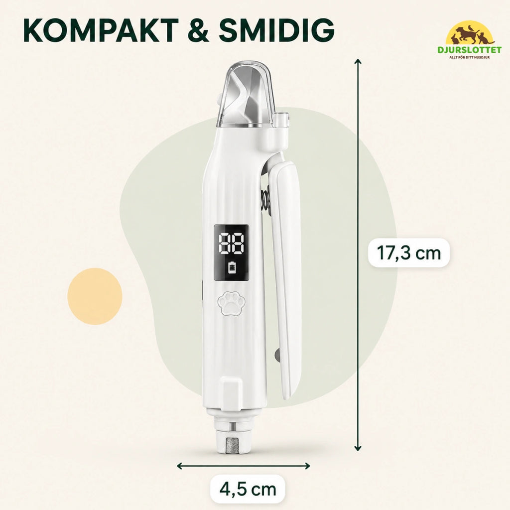 Silvetti Kloklippare 2-i-1 med Kloslip och LED