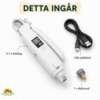 Silvetti Kloklippare 2-i-1 med Kloslip och LED