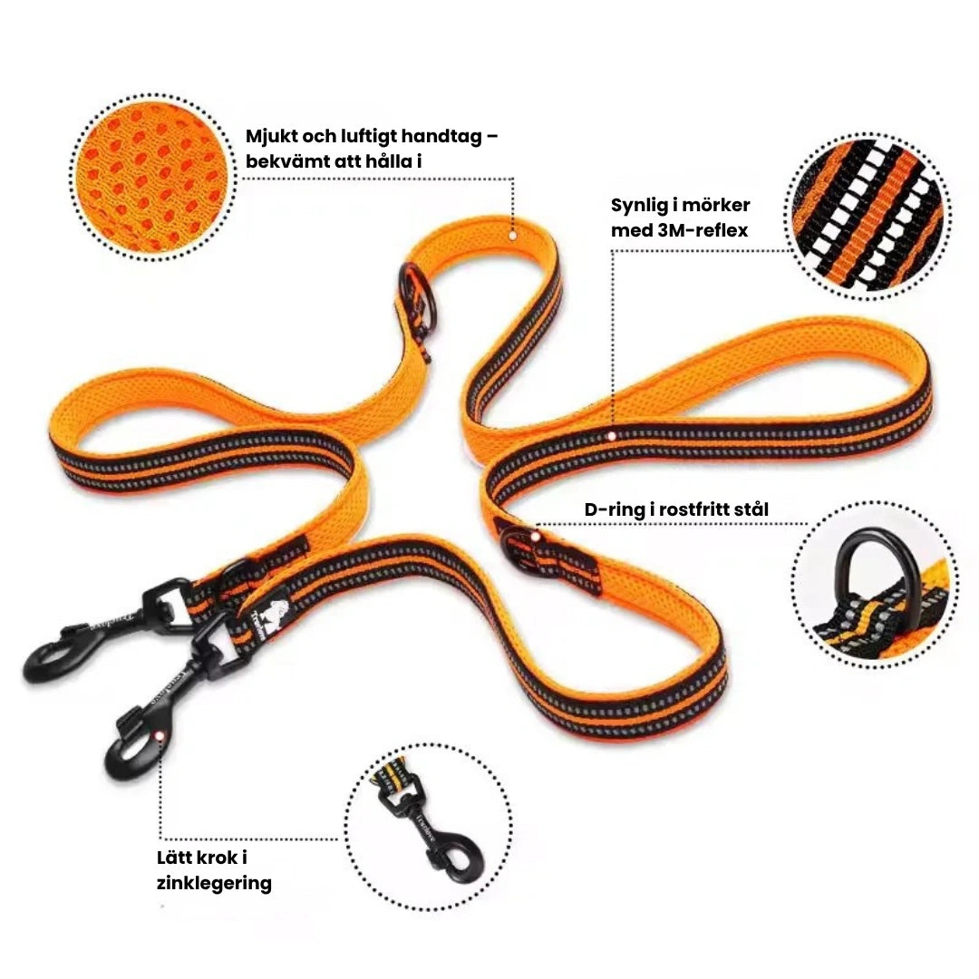 Reflexfit Multifunktionellt Hundkoppel Reflexfit Multifunktionellt Hundkoppel - Djurslottet - Djurslottet