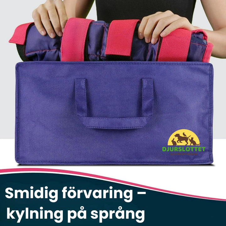 2-pack Kylbandage häst för ben Smidig förvaring – kylning på språng - Djurslottet