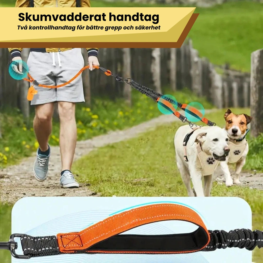 Skumvadderat handtag Reflekterande Dubbelkoppel - Djurslottet