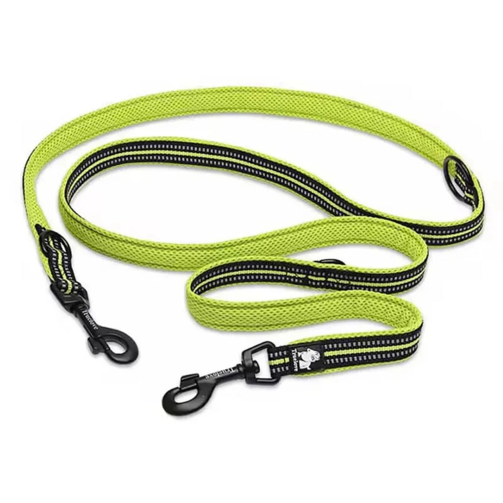 Reflexfit Multifunktionellt Hundkoppel Neon gul - Djurslottet