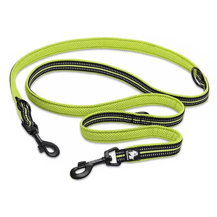 Reflexfit Multifunktionellt Hundkoppel Neon gul - Djurslottet