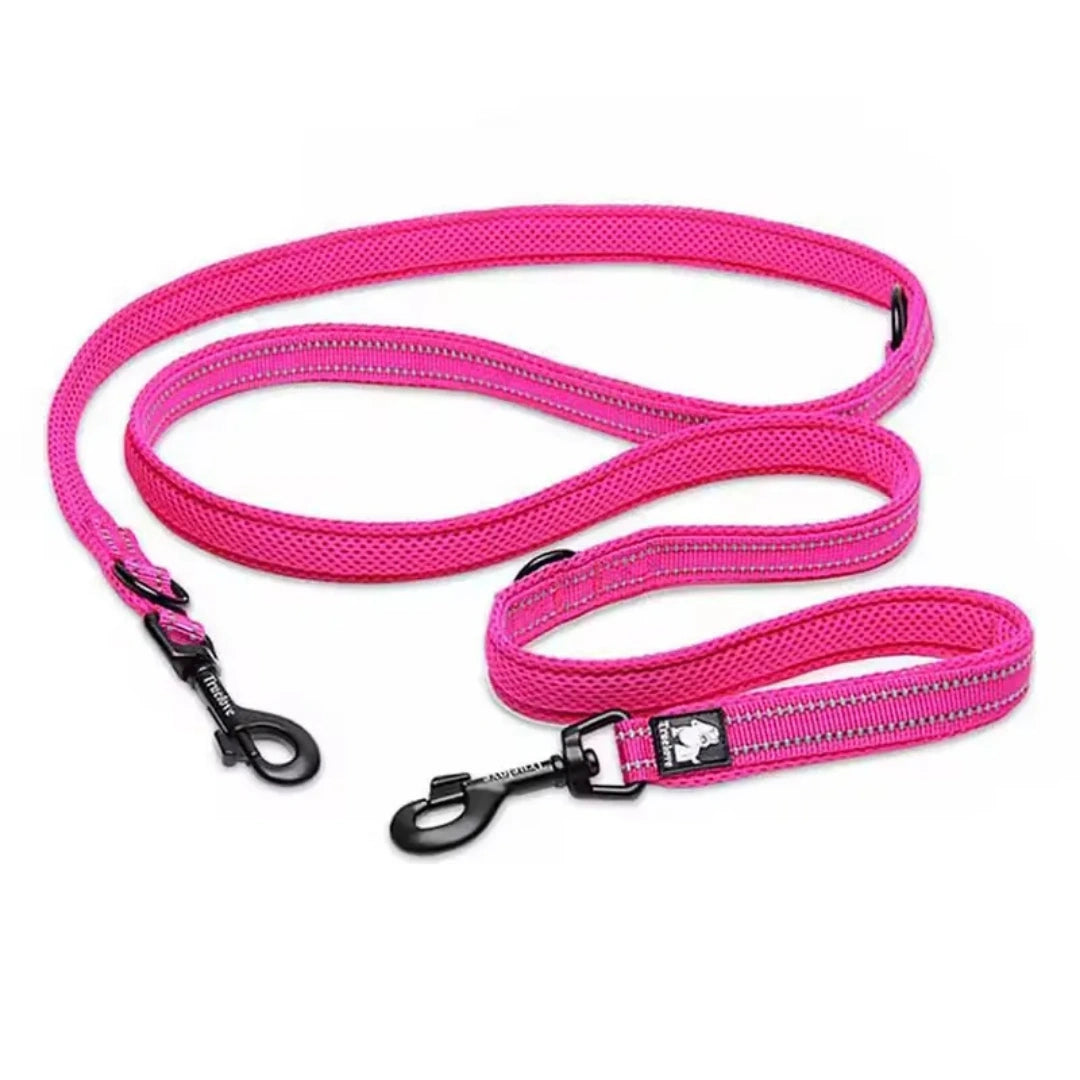Reflexfit Multifunktionellt Hundkoppel Fuchsia - Djurslottet