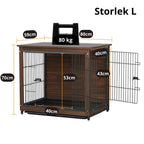 Inredningsbord med Inbyggd Hundbur - Djurslottet