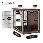 Inredningsbord med Inbyggd Hundbur - Djurslottet