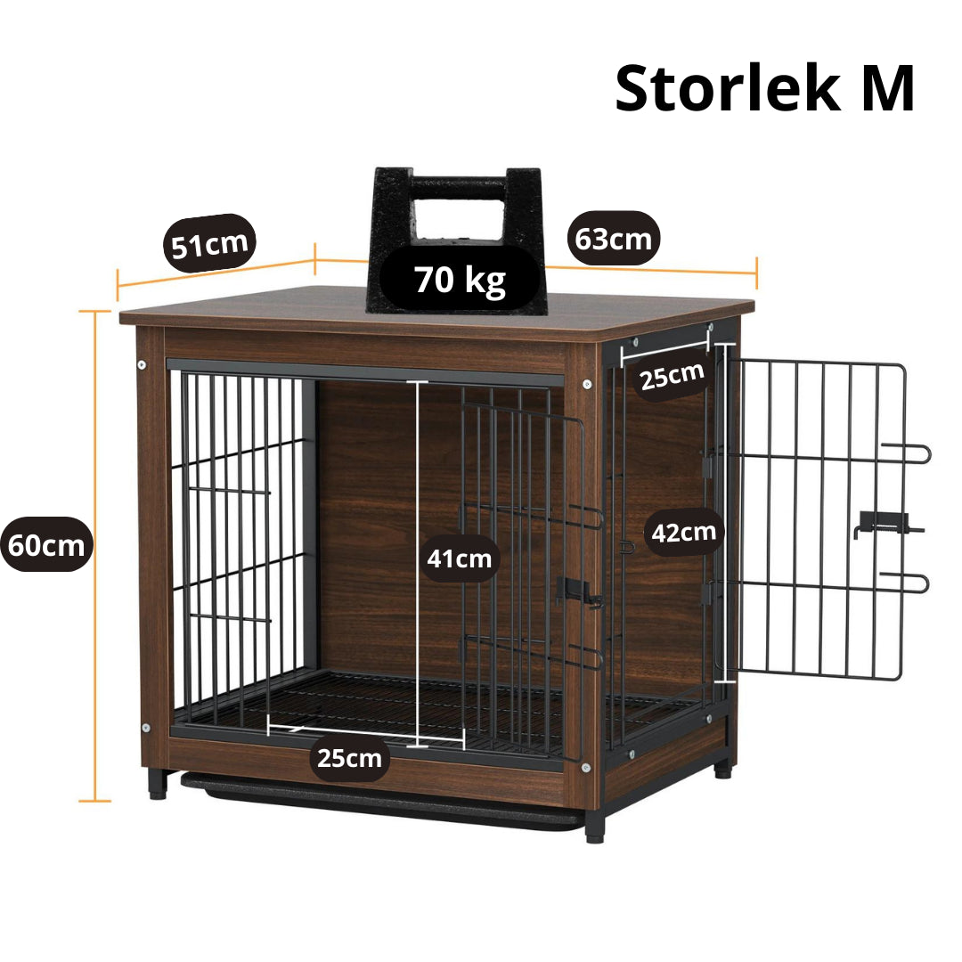 Inredningsbord med Inbyggd Hundbur - Djurslottet