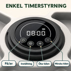 Timerpanel med display och knappar för på av, inställning och tid - Djurslottet
