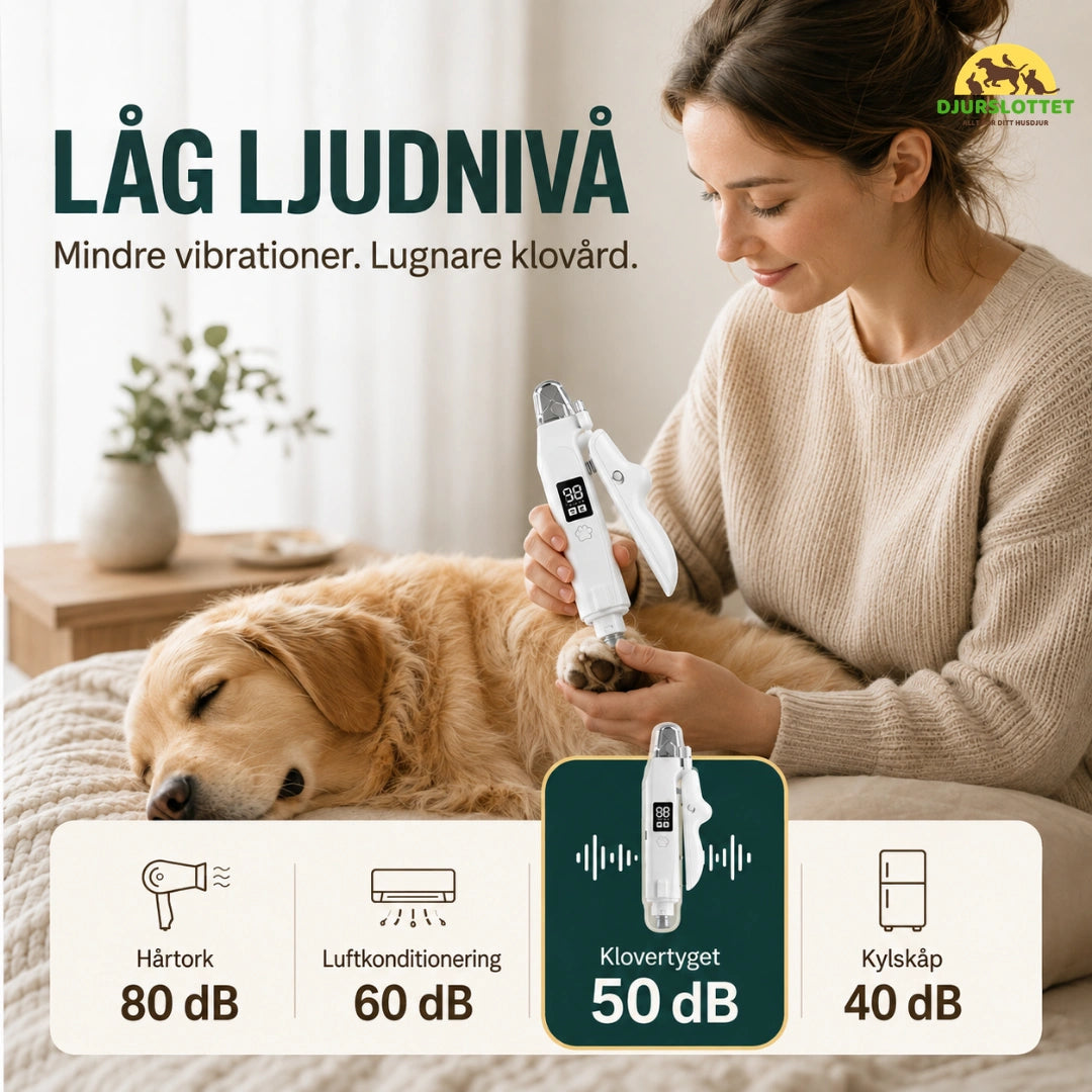 Silvetti Kloklippare 2-i-1 med Kloslip och LED