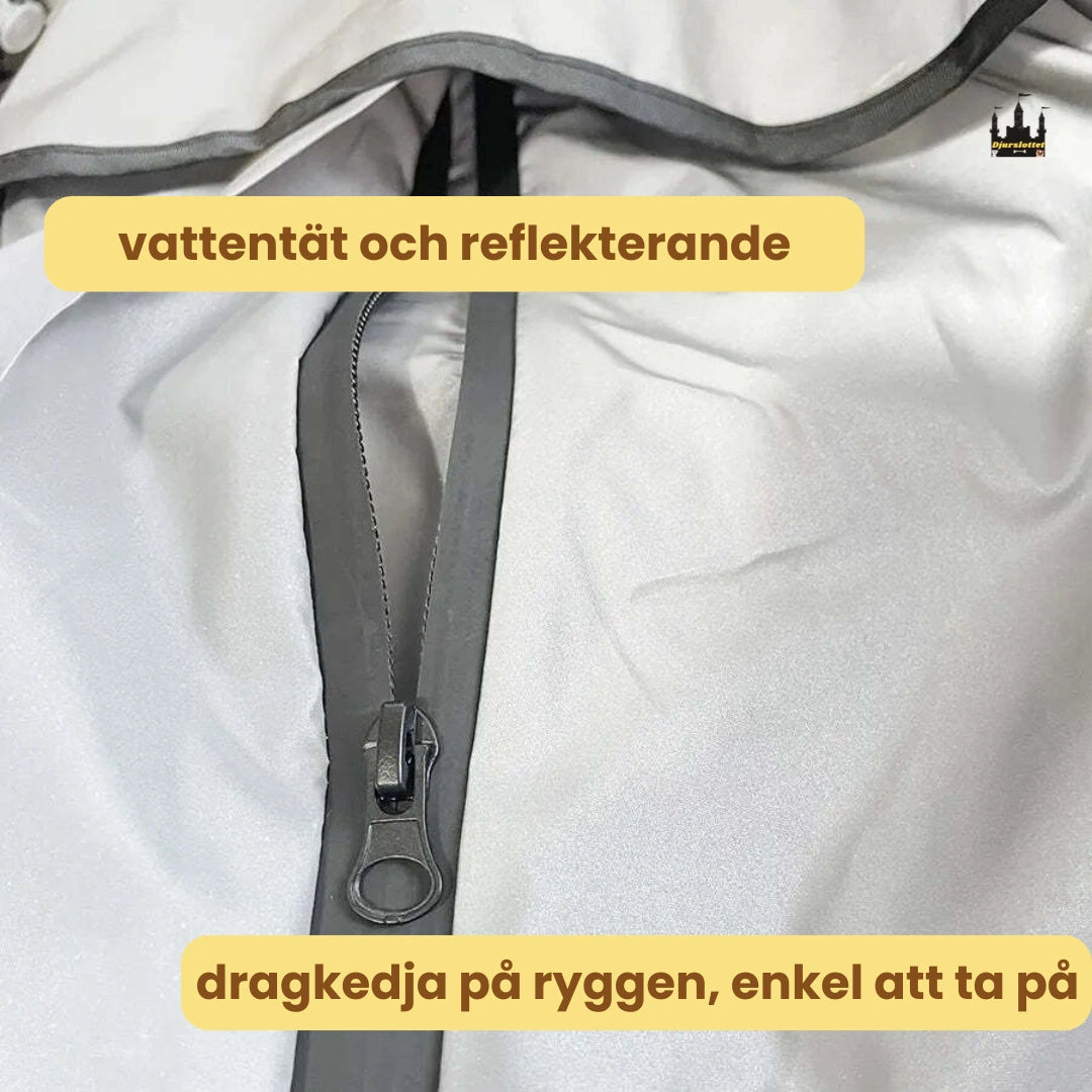 Reflekterande Regntäcke till Hundar Smidig Fasthållning - Djurslottet
