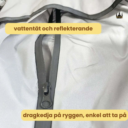 Reflekterande Regntäcke till Hundar Smidig Fasthållning - Djurslottet