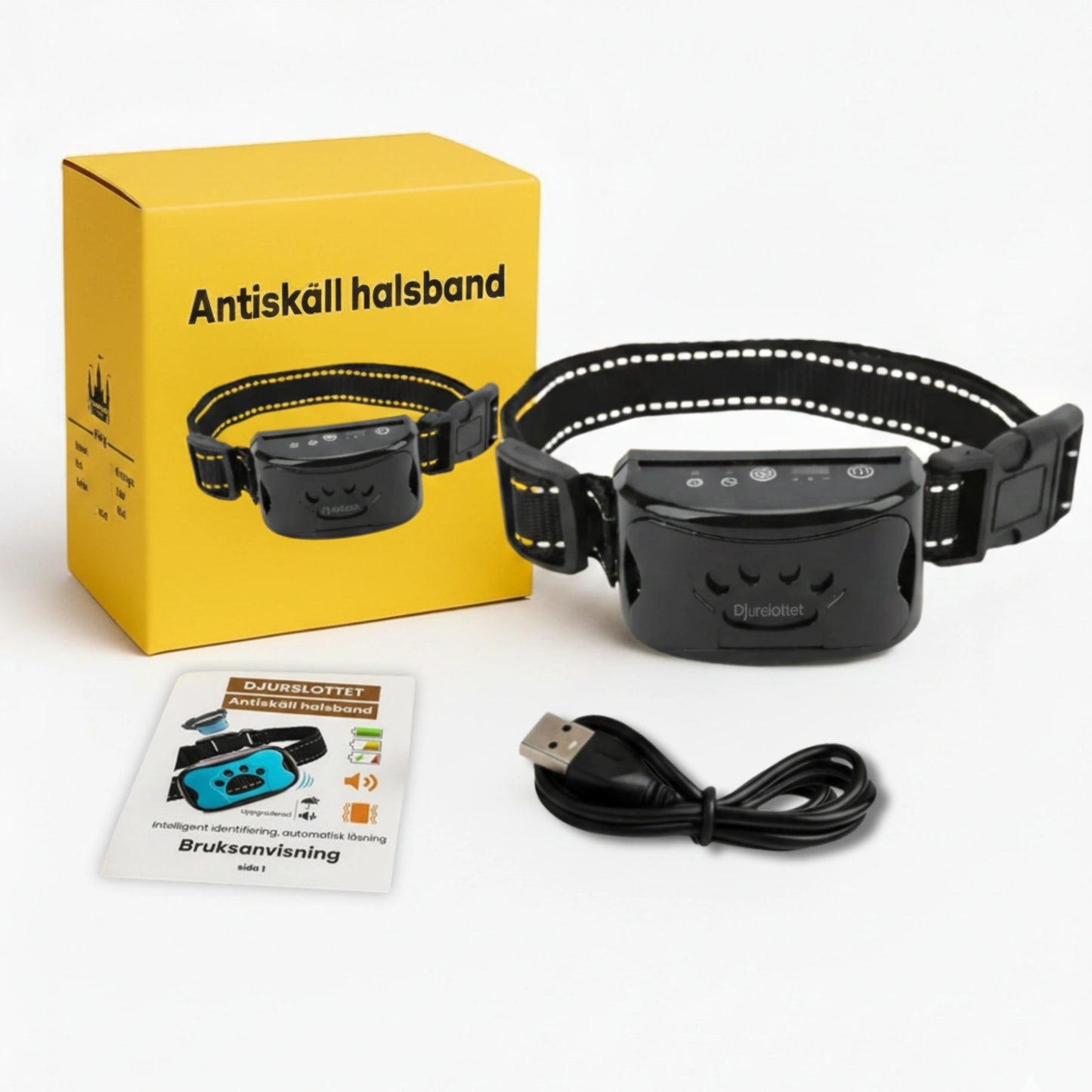 Antiskäll halsband Svart - Djurslottet