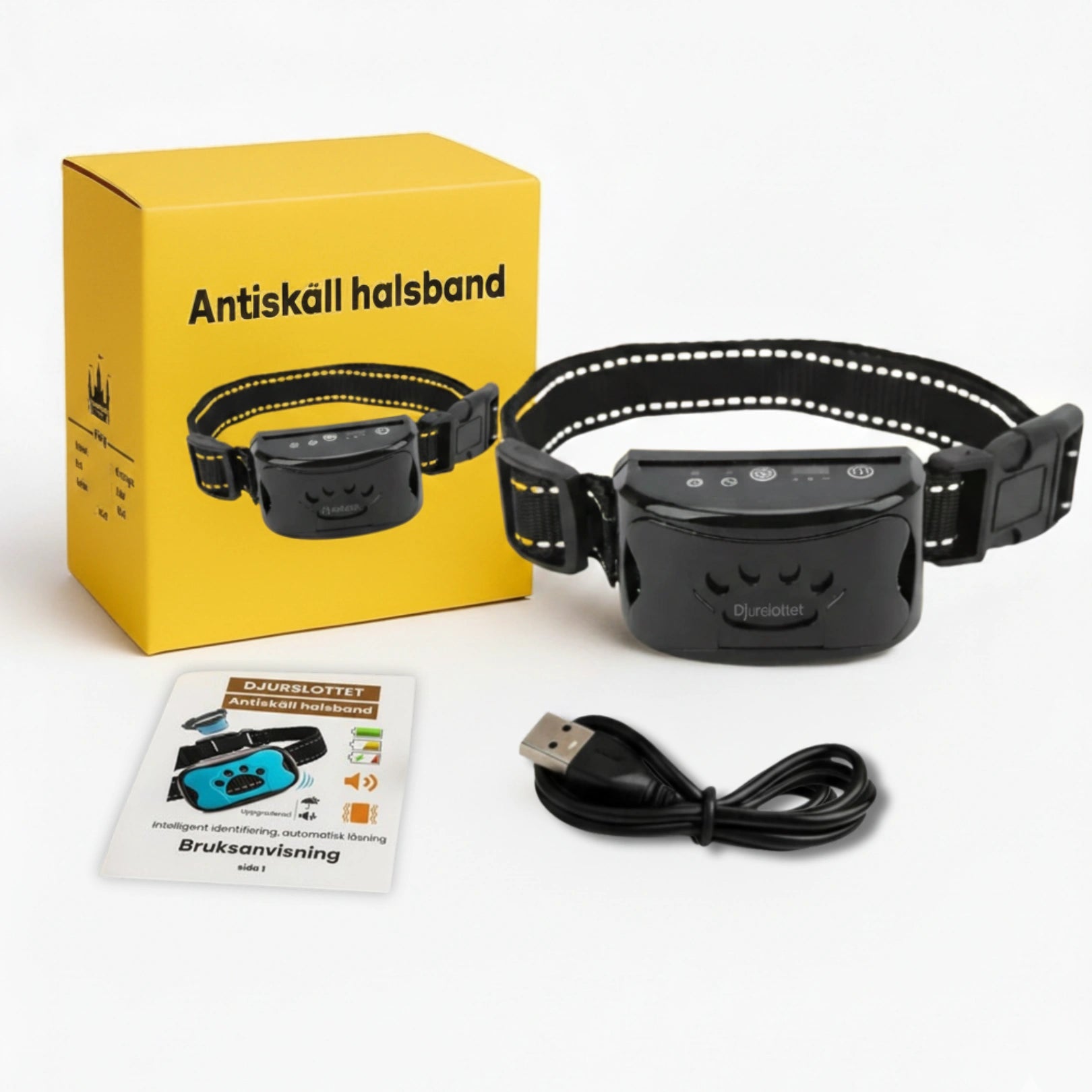 Antiskäll halsband Svart - Djurslottet