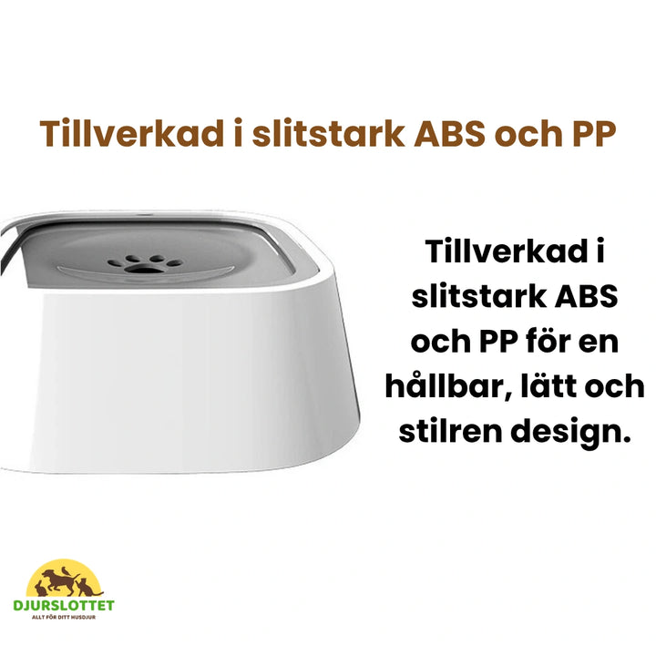 Antispill vattenskål Tillverkad i slitstark ABS och PP - Djurslottet
