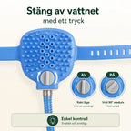 AquaGroomer Duschhandske med vattenanslutning vattnet - Djurslottet