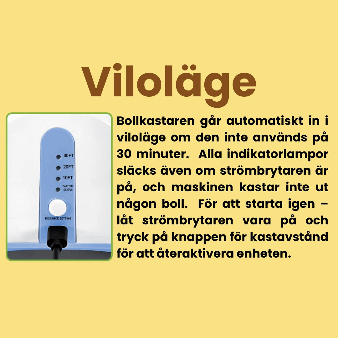 Automatisk Bollkastare för Hund Vilotläge Djurslottet
