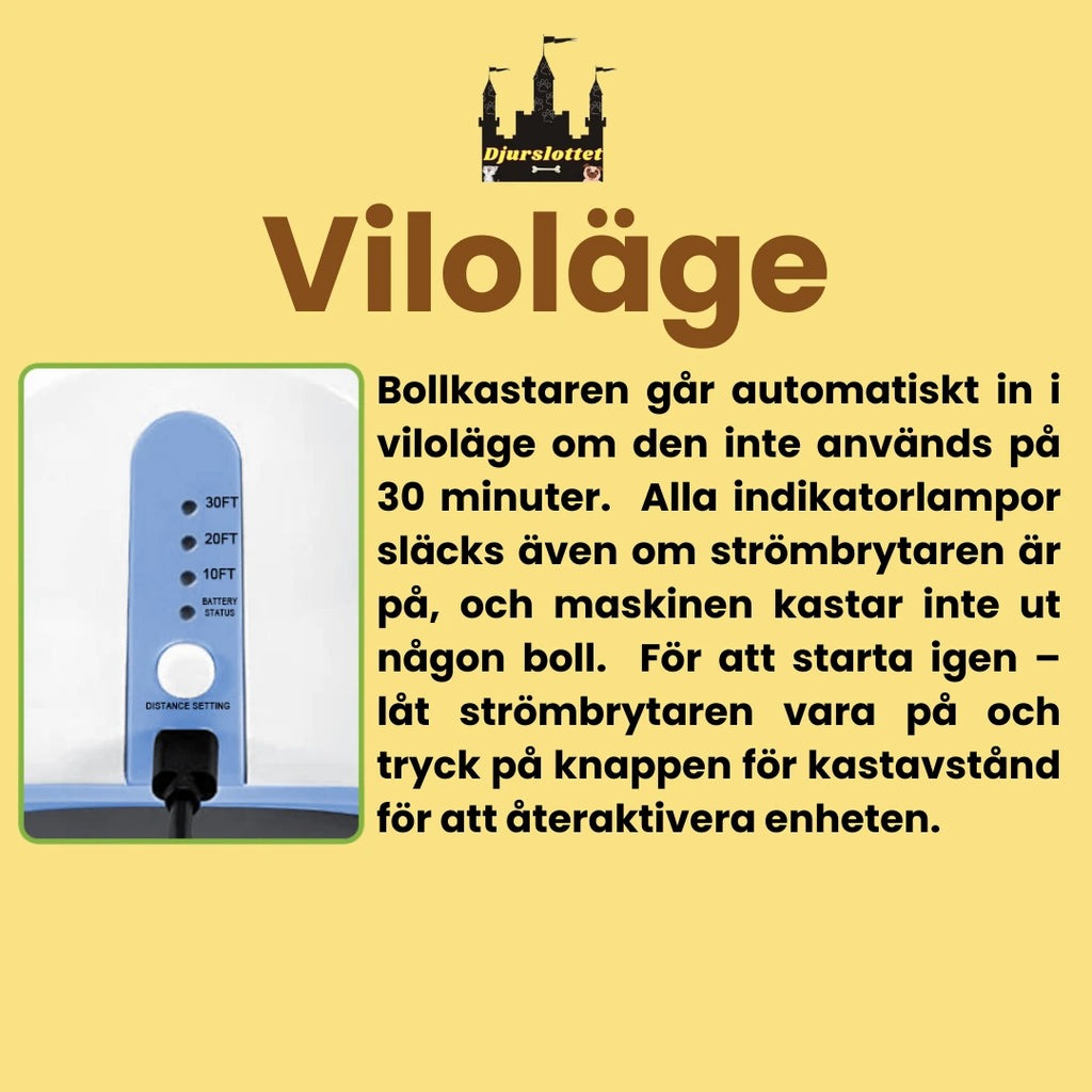 Automatisk Bollkastare för Hund Vilotläge - Djurslottet