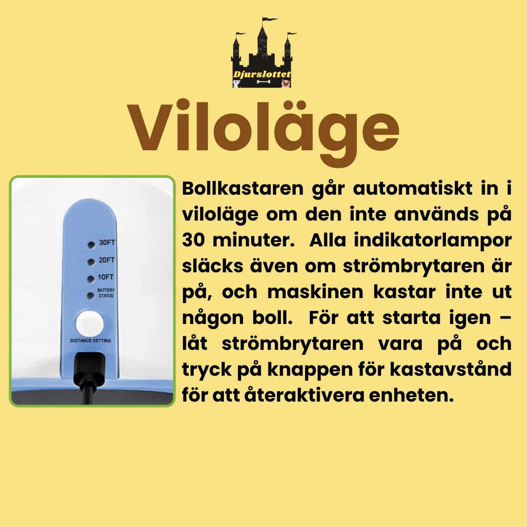 Automatisk Bollkastare för Hund Vilotläge - Djurslottet