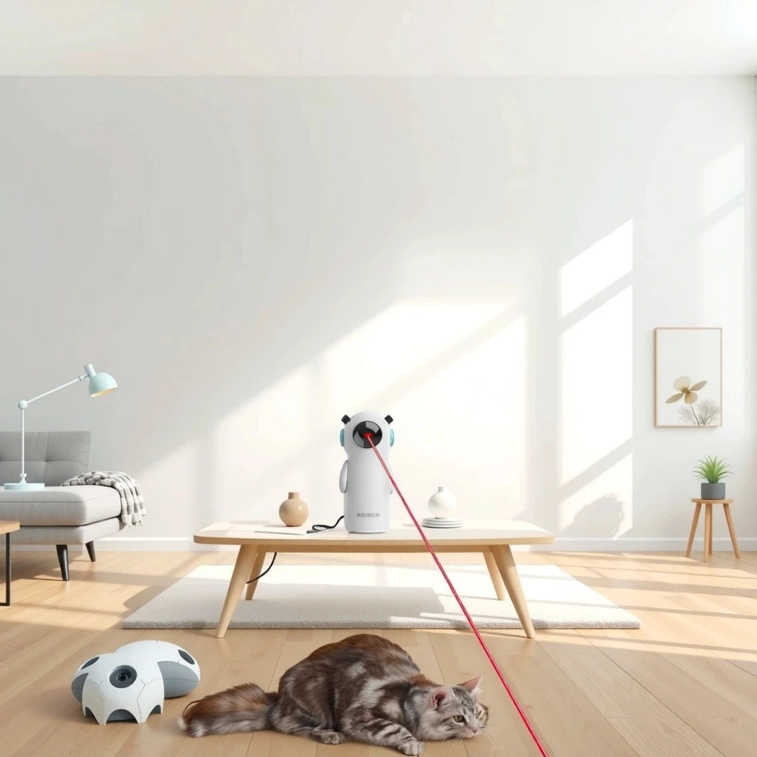 Automatisk laserpekare kattleksak Dubbel Tillförsel - Djurslottet