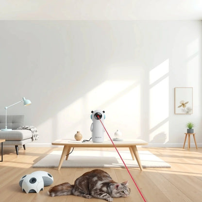 Automatisk laserpekare kattleksak Dubbel Tillförsel - Djurslottet