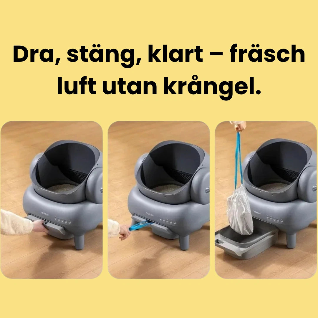 Avfallspåsar till Neakasa M1 Självrengörande Kattlåda Dra, stäng, klart – fräsch luft utan krångel. - Djurslottet