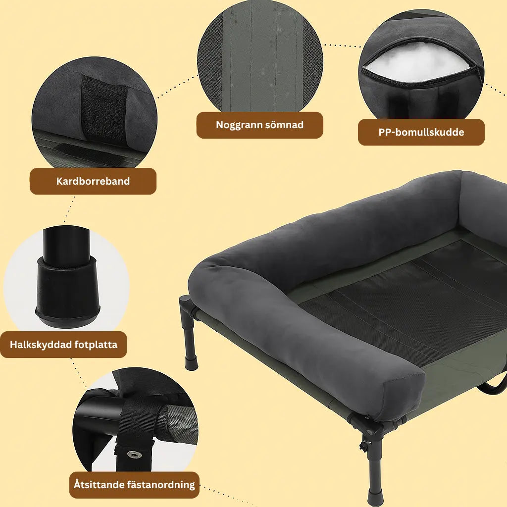 Bingopaws Hundsäng Upphöjd5 - Djurslottet