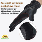 Boodun Ridhandskar häst Förstärkt skydd där det behövs mest - Djurslottet