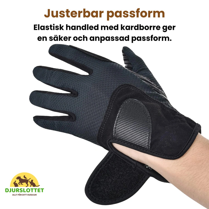 Boodun Ridhandskar häst Justerbar passform - Djurslottet