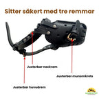 Canimora Munkorg för stora hundar Sitter säkert med tre remmar Djurslottet