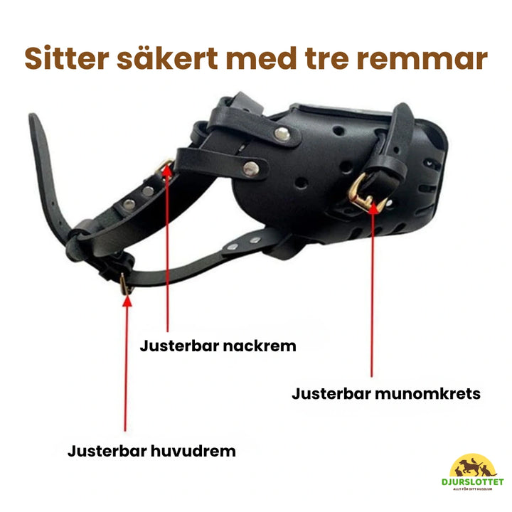 Canimora Munkorg för stora hundar Sitter säkert med tre remmar Djurslottet