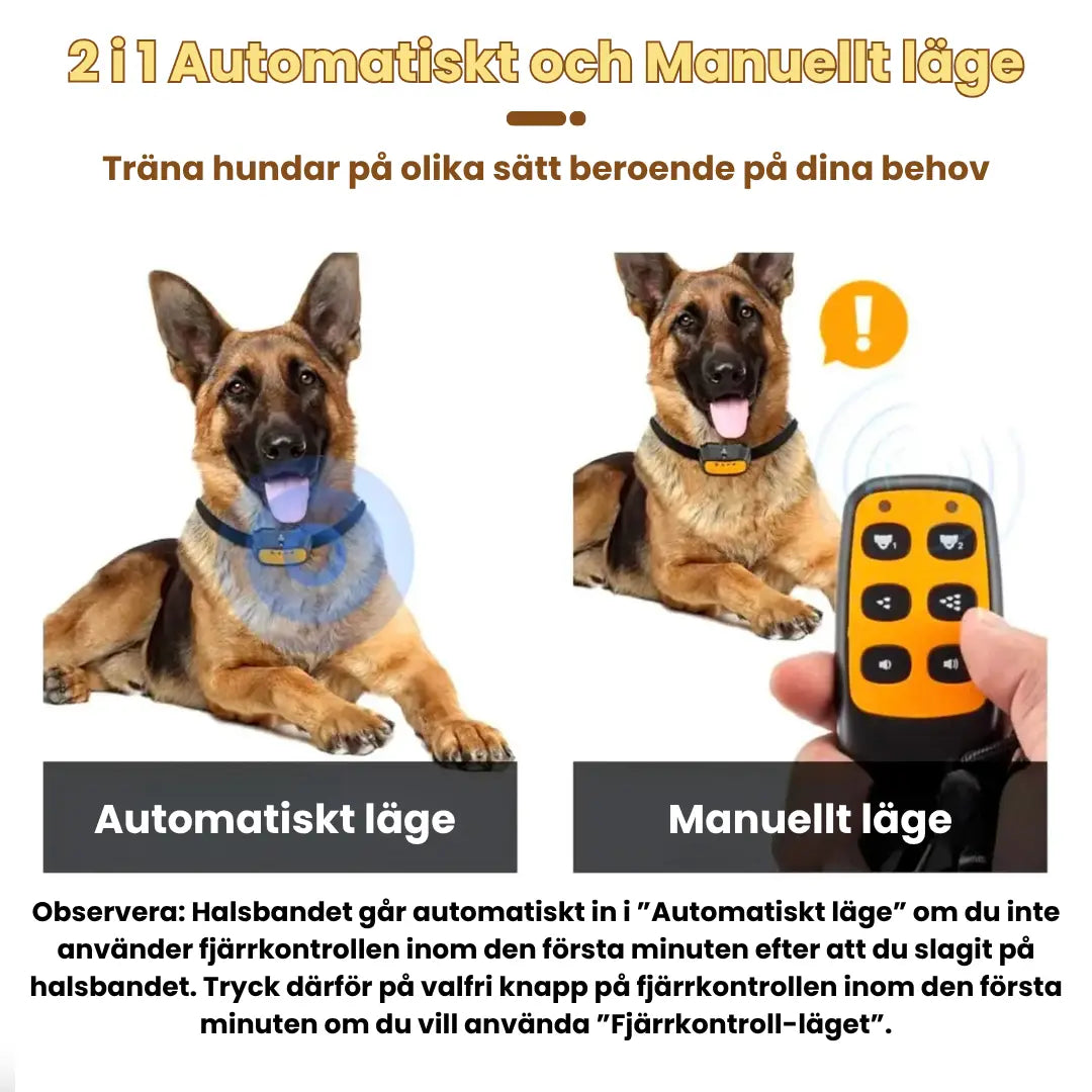 Citronella antiskällhalsband 2 i 1 Automatiskt och Manuellt läge - Djurslottet