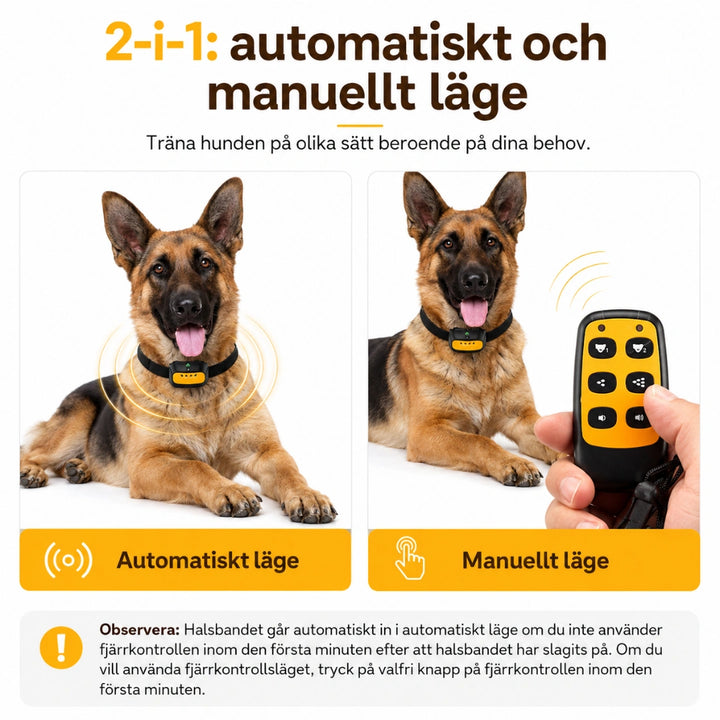Citronella antiskällhalsband 2 i 1 Automatiskt och Manuellt läge Djurslottet