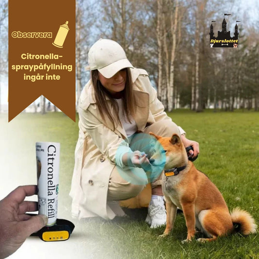 Citronella antiskällhalsband Citronella-spraypåfyllning ingår inte - Djurslottet