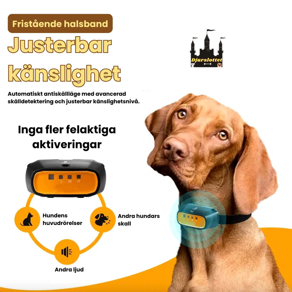 Citronella antiskällhalsband Justerbar känslighet - Djurslottet